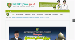 Desktop Screenshot of malukuprov.go.id