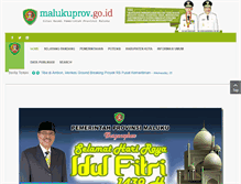 Tablet Screenshot of malukuprov.go.id